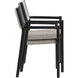 Kavala Charcoal Outdoor Stackable Dining Armchair, Set Of 2